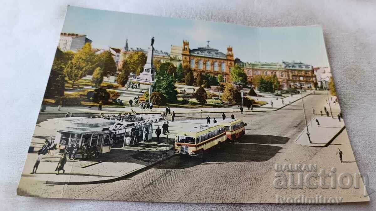 Пощенска картичка Русе Изглед 1960
