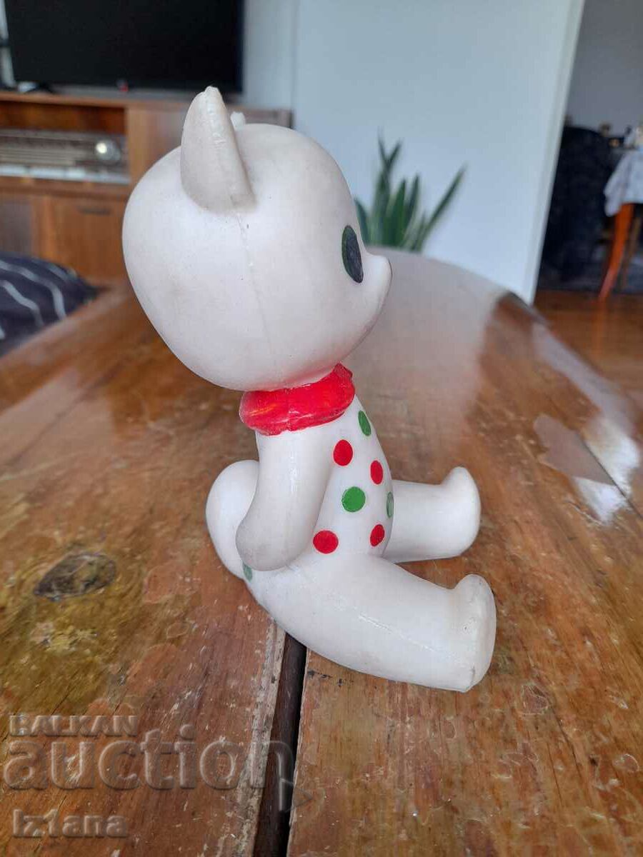 Old rubber toy, kitten, cat with price 11.00 BGN | € 5.62 Old rubber toy, kitten, cat with price 11.00 BGN | € 5.62