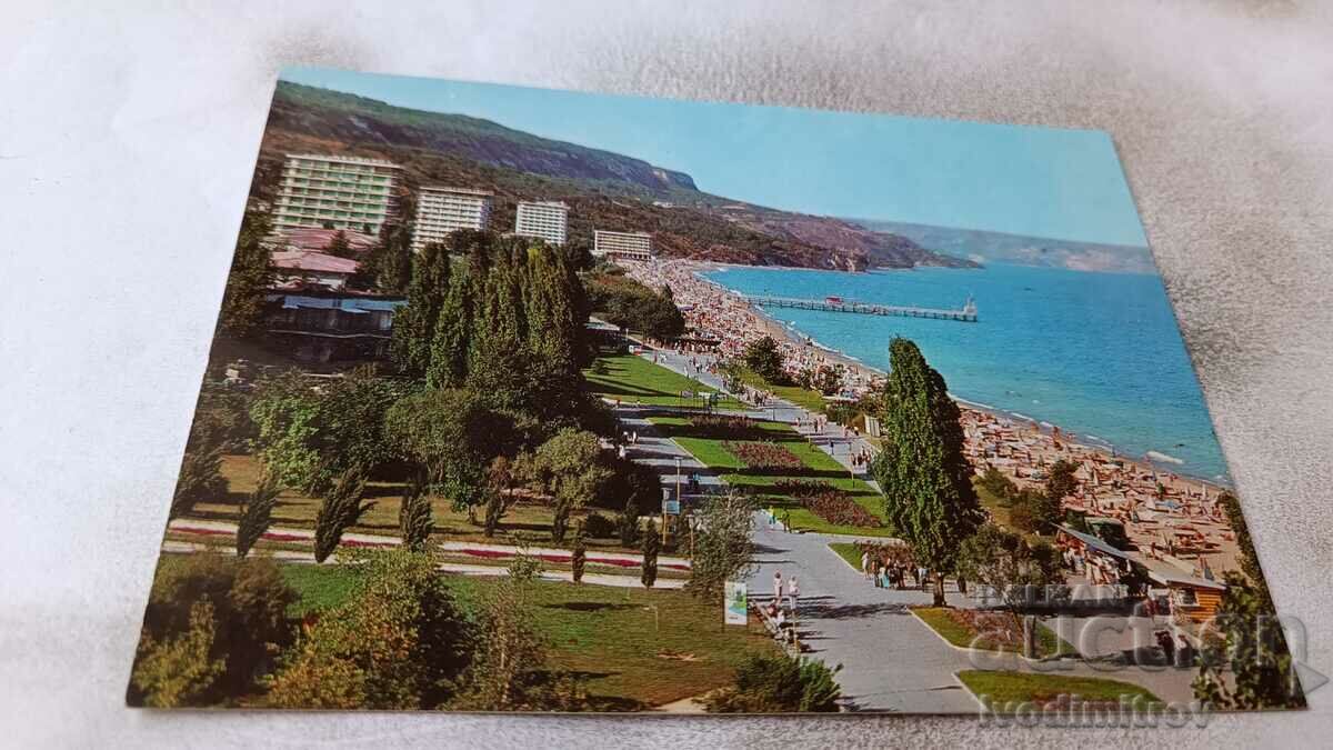 Postcard Golden Sands General view 1973