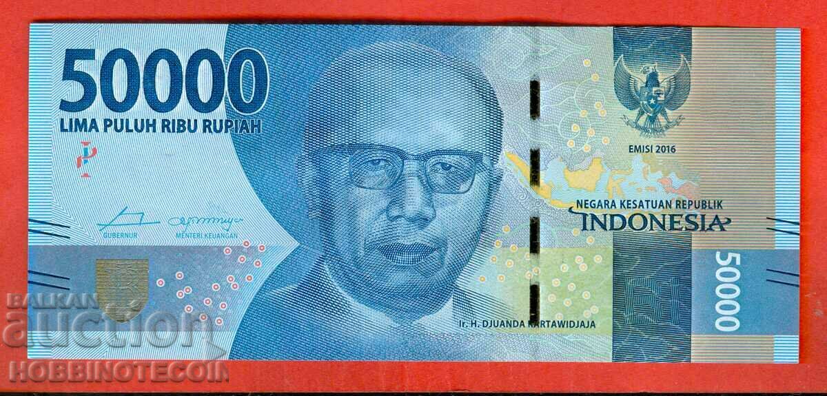 INDONESIA INDONESIA 50000 issue 2016 ( 2016 ) NEW UNC with price 24.99 BGN | € 12.78