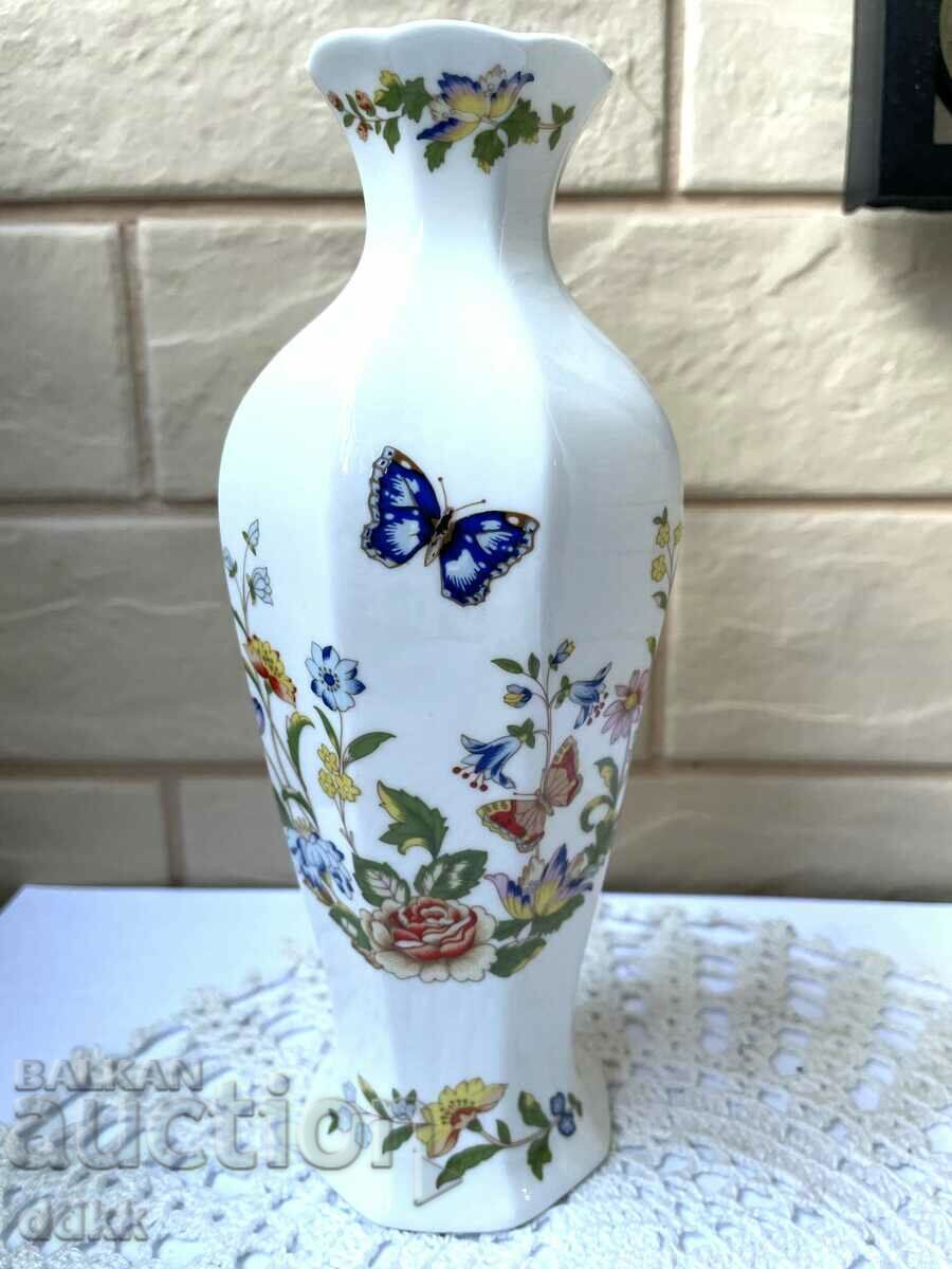 A beautiful vase of fine bone china from England
