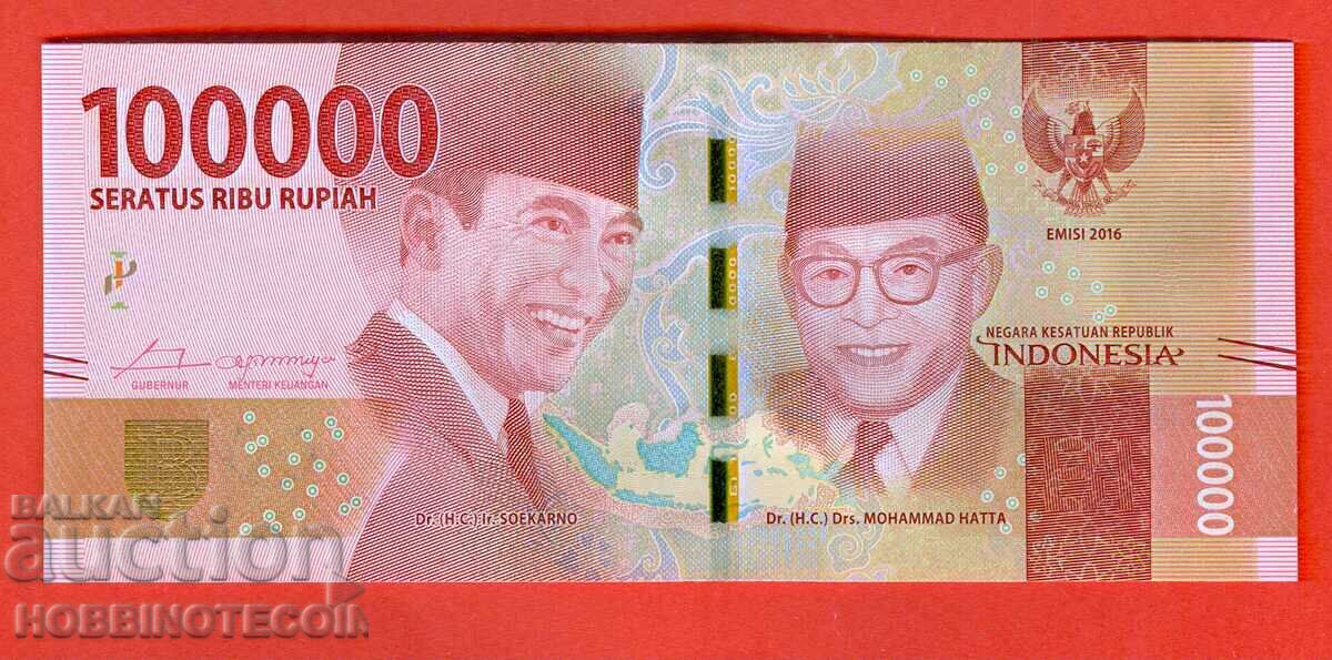INDONESIA INDONESIA 100000 issue 2016 ( 2017 ) NEW UNC with price € 12.99 | 25.41 BGN