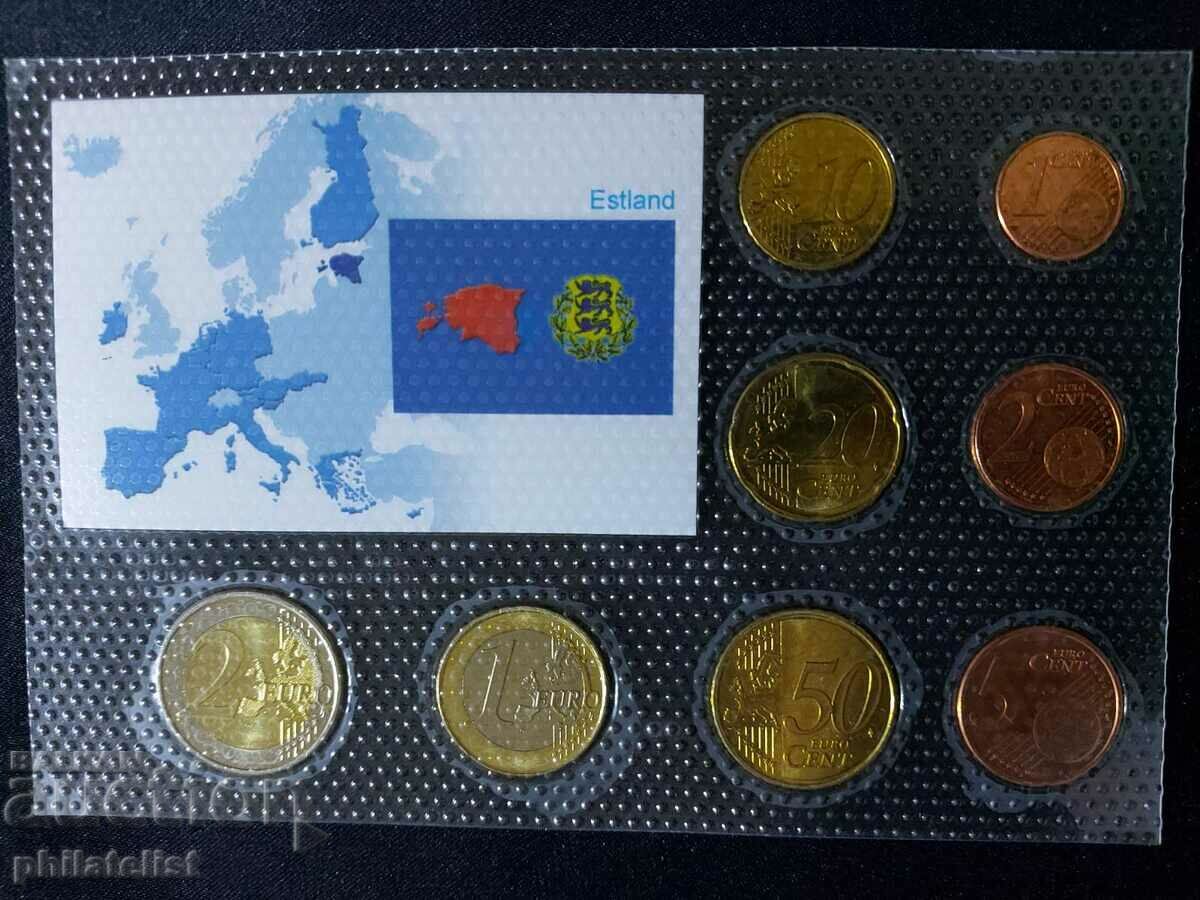 Auction  Estonia 2011 - Euro Set complete series from 1 cent to 2 euros