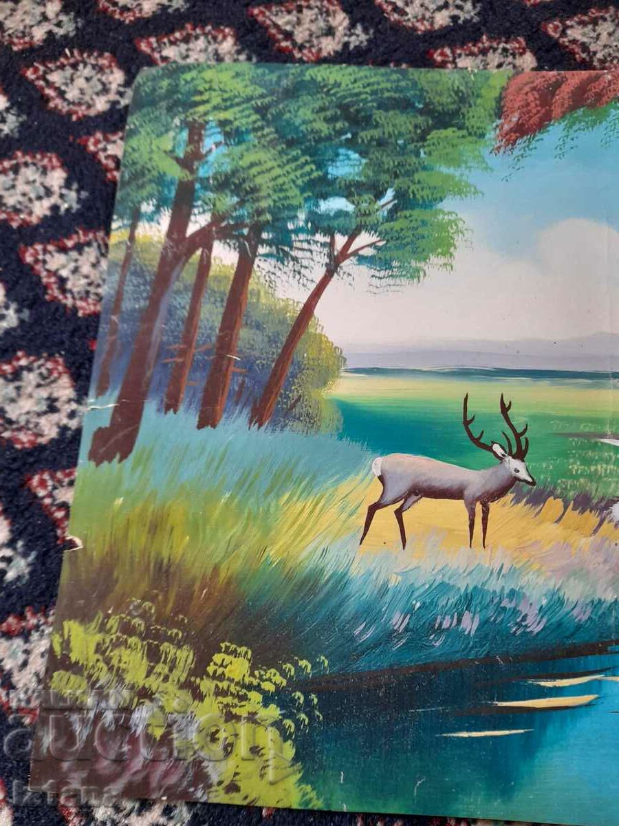 Old painted picture with price 22.00 BGN | € 11.25 Old painted picture with price 22.00 BGN | € 11.25