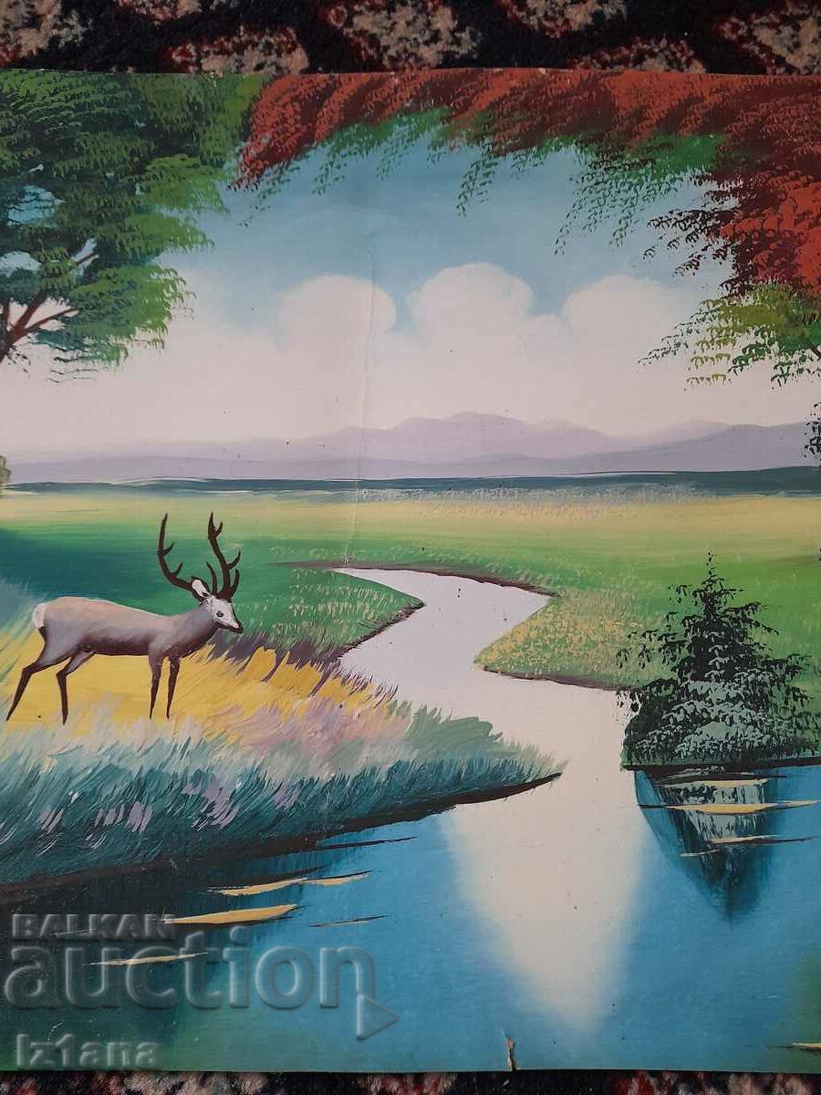 Auction Old painted picture Auction Old painted picture