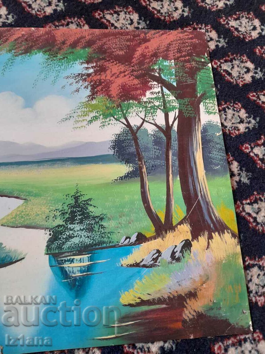 Delivery of Old painted picture Delivery of Old painted picture