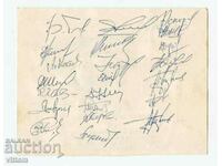 Autographs football Bulgaria England 1966 ALL Gundi Kotkov