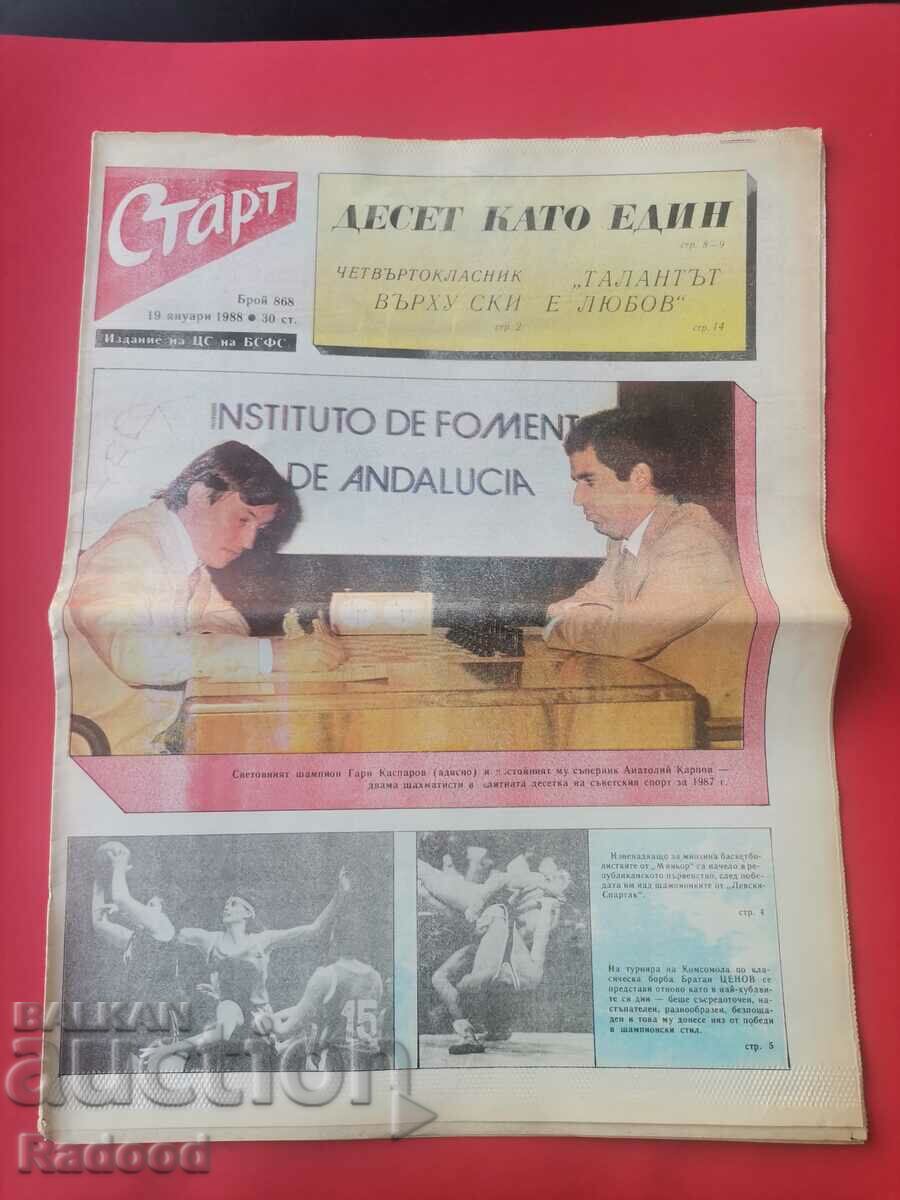 "Start" newspaper. Number 868/1988