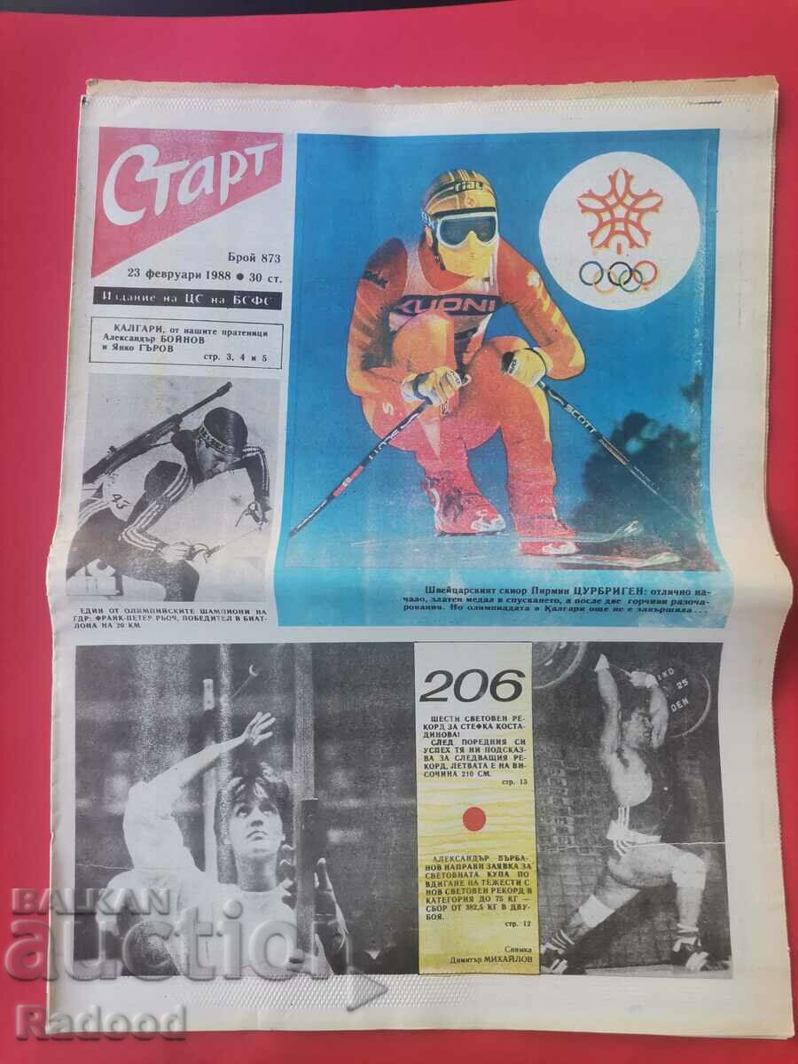"Start" newspaper. Number 873/1988