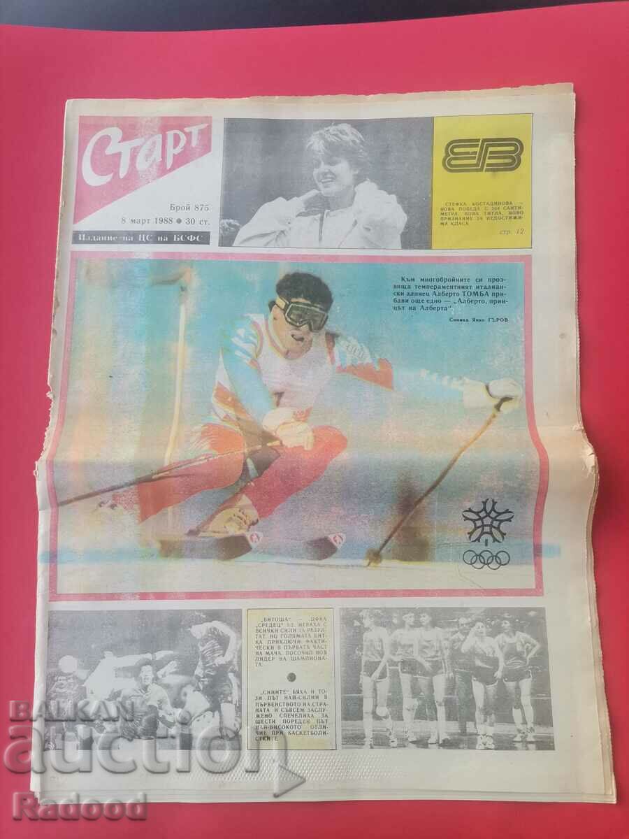 Ziarul „Start”. Numărul 875/1988