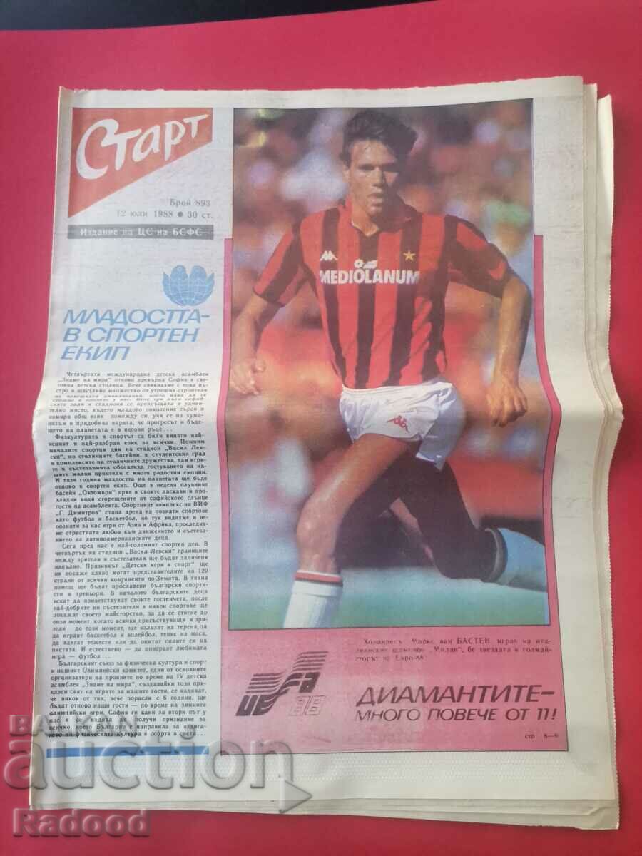 "Start" newspaper. Number 893/1988