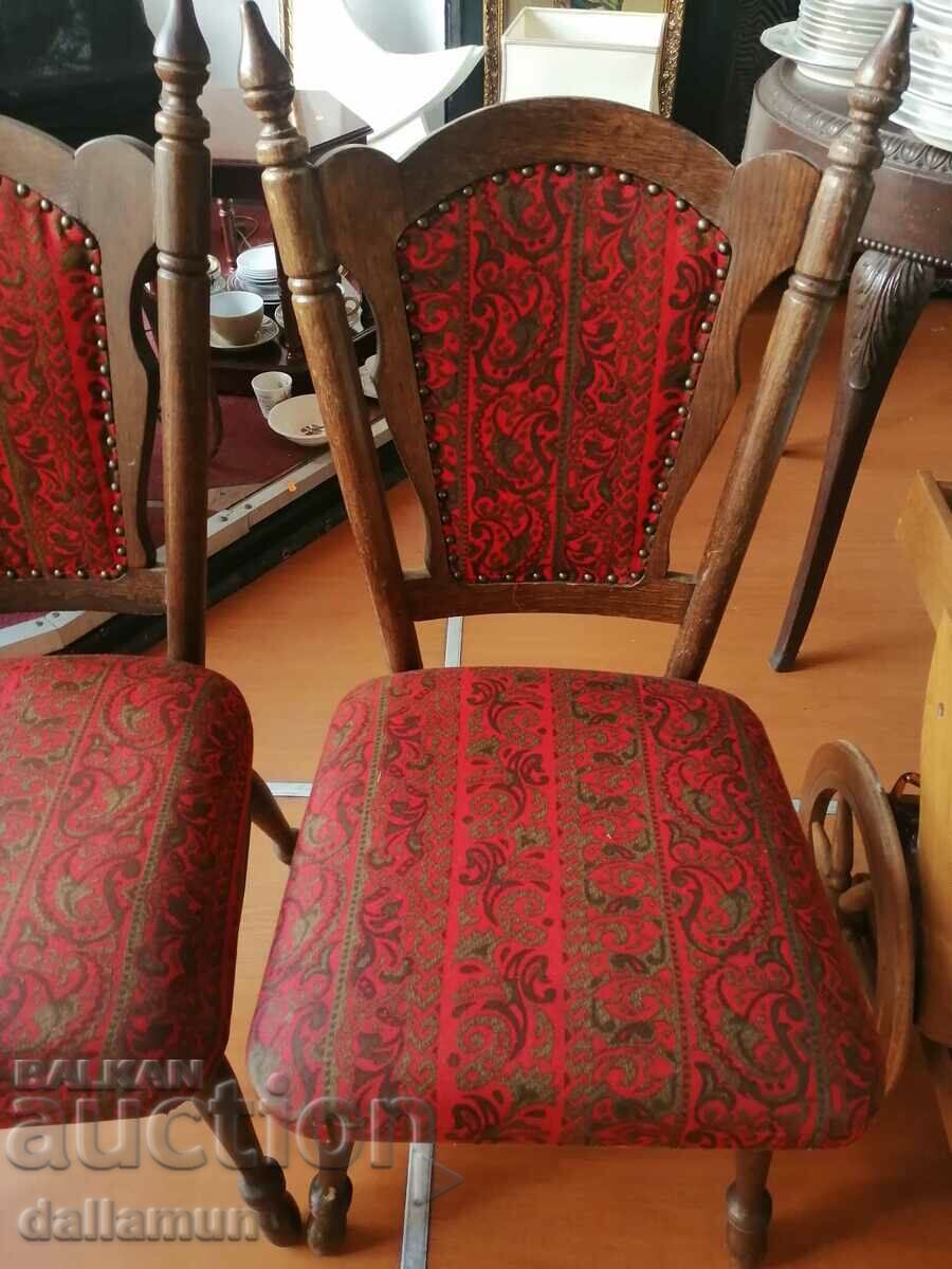 a pair of old wooden chairs with price 170.00 BGN | € 86.92 a pair of old wooden chairs with price 170.00 BGN | € 86.92