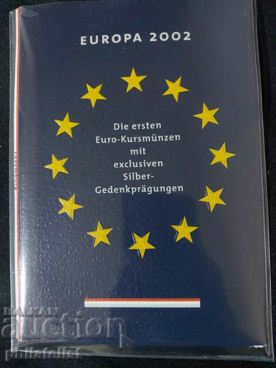 Luxemburg 2002 - Set Euro - seria de la 1 cent la 2 euro