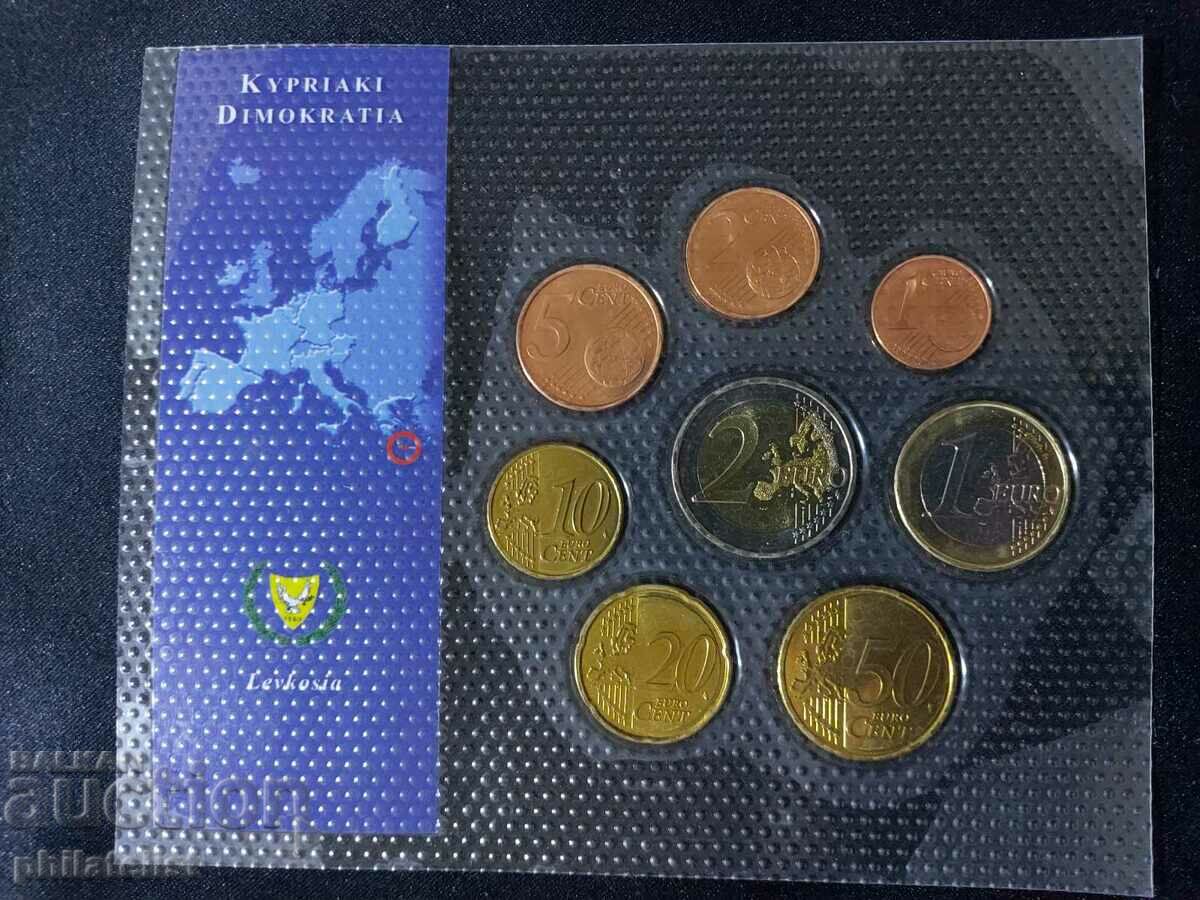 Auction Cyprus 2008 - Euro Set - complete series from 1 cent to 2 euros Auction Cyprus 2008 - Euro Set - complete series from 1 cent to 2 euros