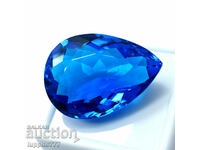 BZC!! 16.30 kth natural topaz pear facet of 1 st.!!