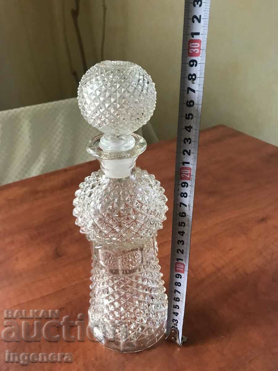 BOTTLE POT BOTTLE CARAFE GLASS RELIEF THICK OF SOCA with price 19.00 BGN | € 9.71 BOTTLE POT BOTTLE CARAFE GLASS RELIEF THICK OF SOCA with price 19.00 BGN | € 9.71