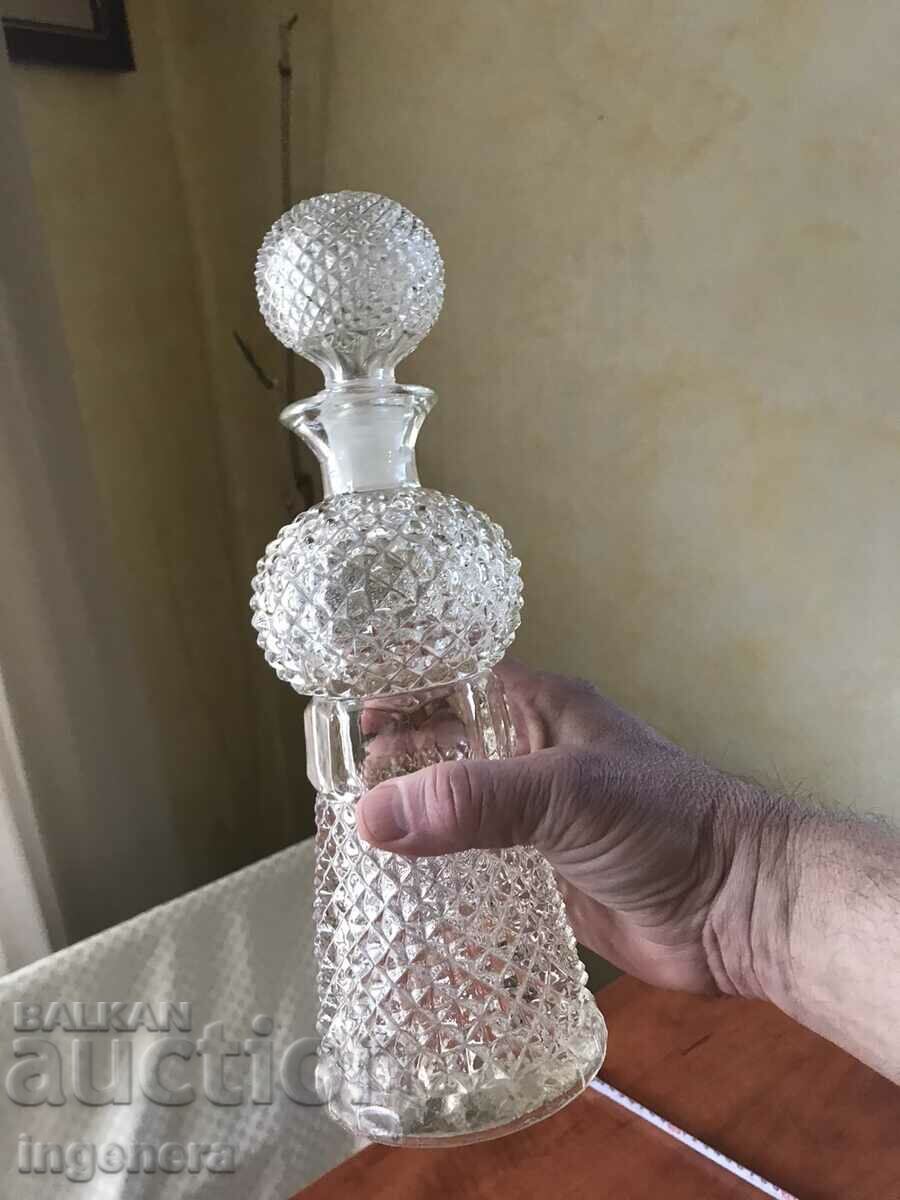 Auction BOTTLE POT BOTTLE CARAFE GLASS RELIEF THICK OF SOCA Auction BOTTLE POT BOTTLE CARAFE GLASS RELIEF THICK OF SOCA