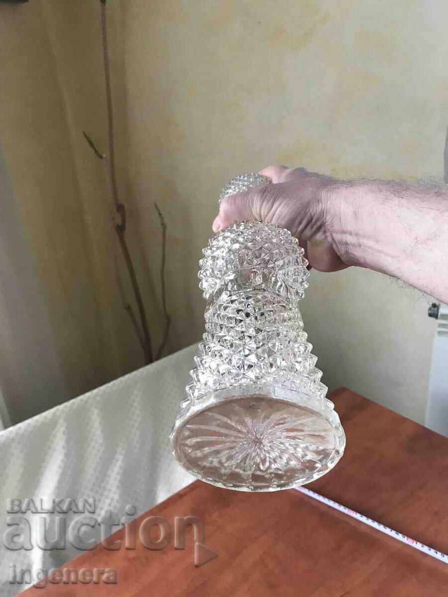 BOTTLE POT BOTTLE CARAFE GLASS RELIEF THICK OF SOCA - 5 BOTTLE POT BOTTLE CARAFE GLASS RELIEF THICK OF SOCA - 5