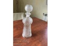 BOTTLE POT BOTTLE CARAFE GLASS RELIEF THICK OF SOCA