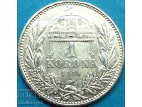 1 Korona 1914 Ungaria UNC Argint