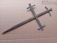 antique renaissance wrought iron cross