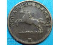 6 pfennig 1855 Germania Hanovra argint - rar