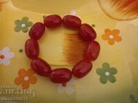 Bracelet with stones in red