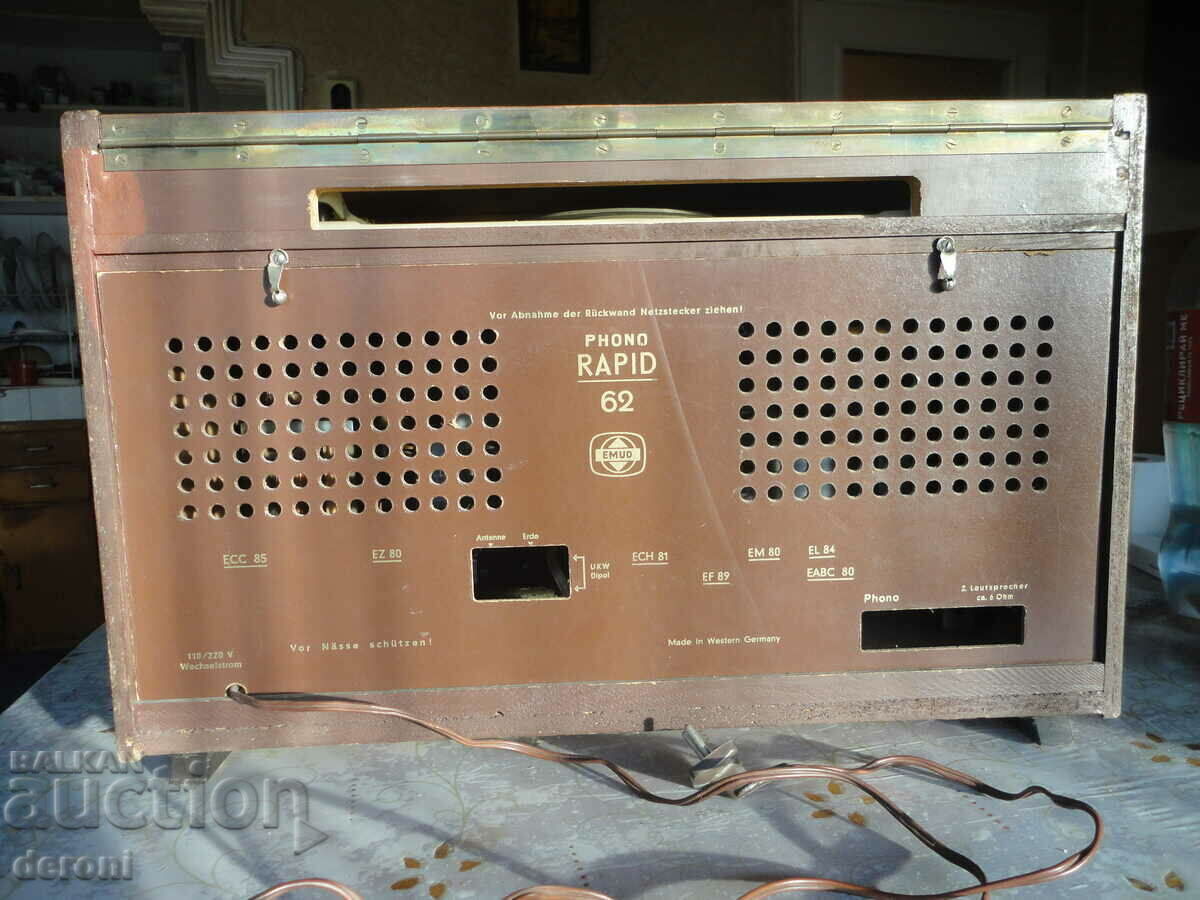 Emud Phono Rapid tube radio - 7 Emud Phono Rapid tube radio - 7