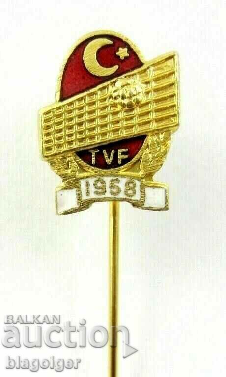 Auction Old Badge-Turkish Volleyball Federation-Email Auction Old Badge-Turkish Volleyball Federation-Email