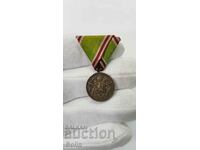 Рядка царска миниатюра на медал за Балканската война