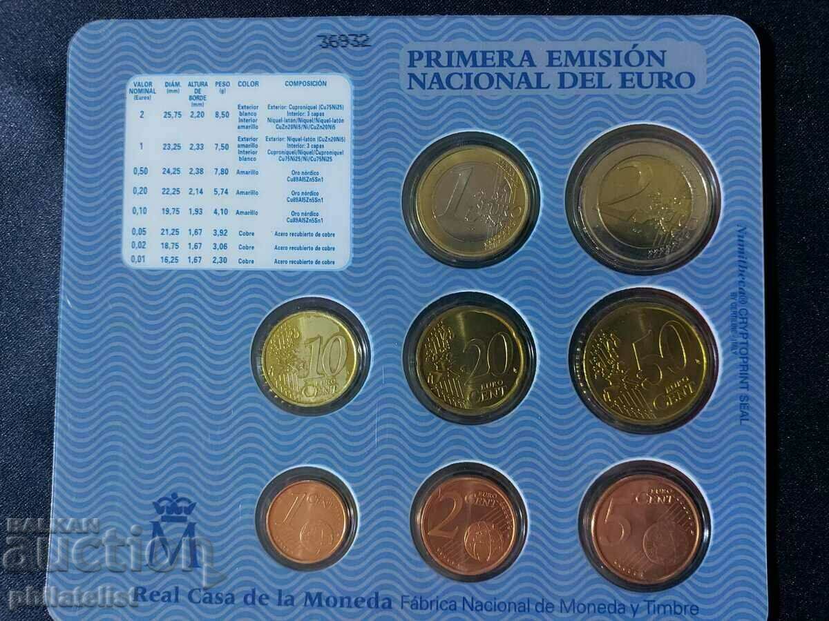 Spain 2002 –Complete bank set from 1 cent to 2 euro BU with price 70.00 BGN | € 35.79 Spain 2002 –Complete bank set from 1 cent to 2 euro BU with price 70.00 BGN | € 35.79
