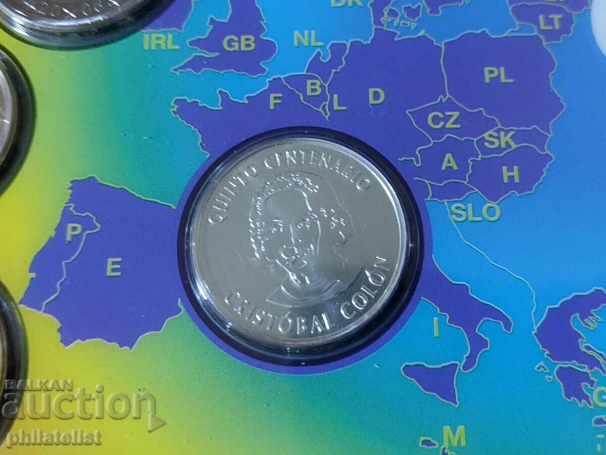 Ισπανία 2006 τραπεζικό ευρώ σετ από 1 σεντ σε 2 ευρώ + μετάλλιο BU με τιμή 50.00 BGN | € 25.56 Ισπανία 2006 τραπεζικό ευρώ σετ από 1 σεντ σε 2 ευρώ + μετάλλιο BU με τιμή 50.00 BGN | € 25.56