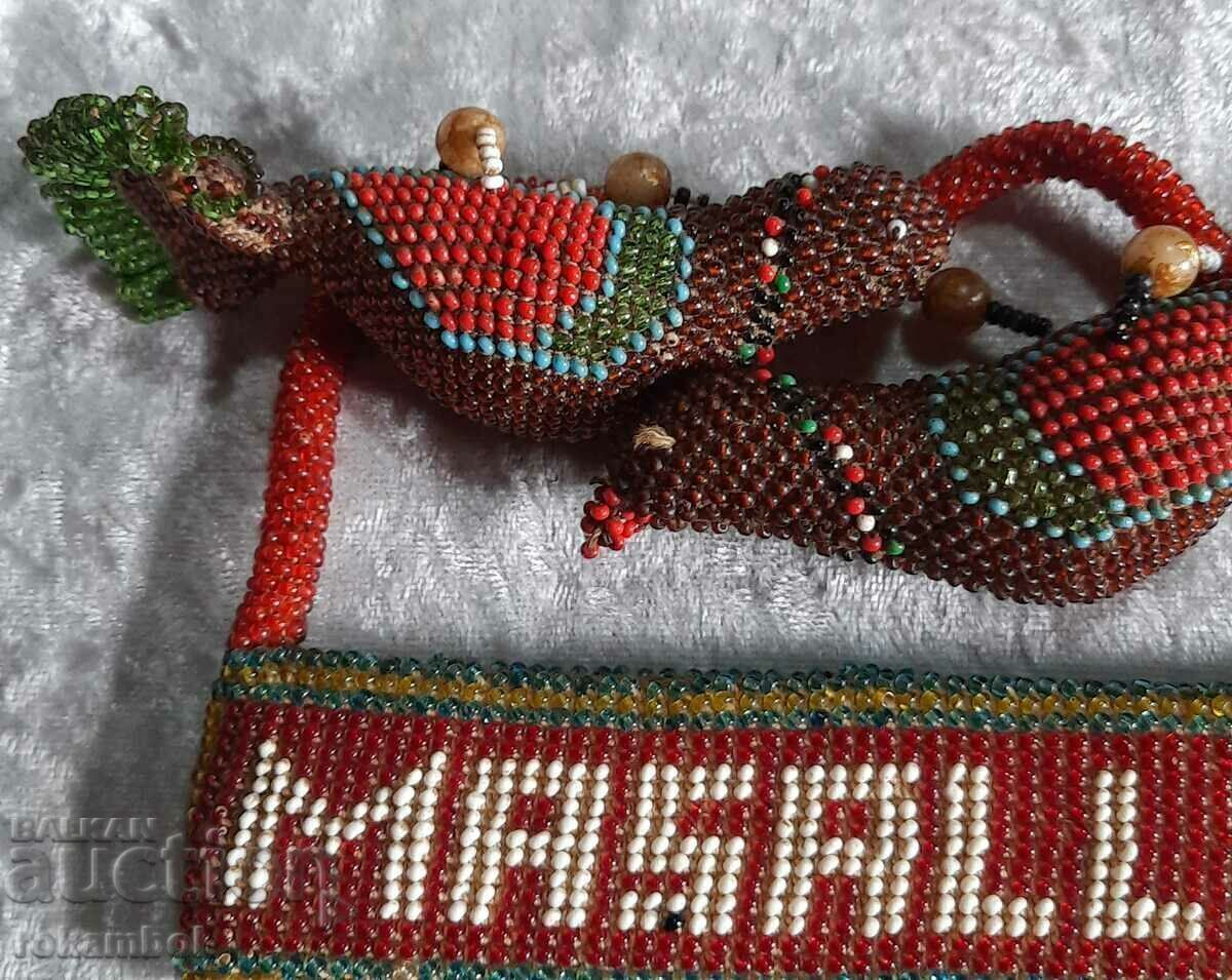 Αρχαίο κολιέ με χάντρες 19ου αιώνα - 5