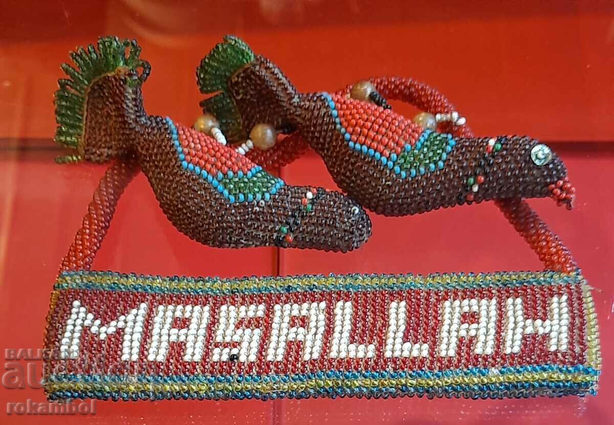 Αρχαίο κολιέ με χάντρες 19ου αιώνα - 6