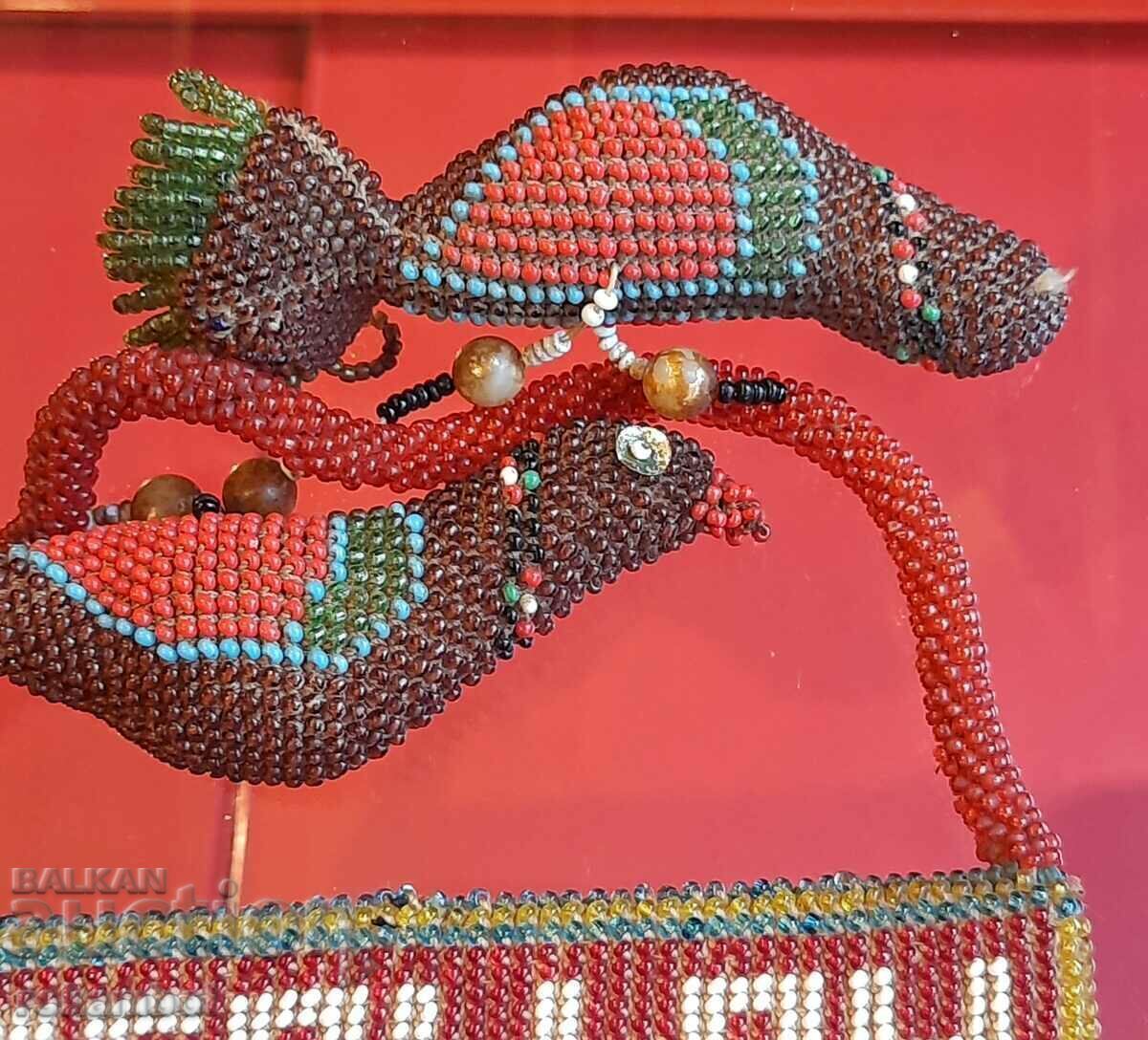 Αρχαίο κολιέ με χάντρες 19ου αιώνα - 7