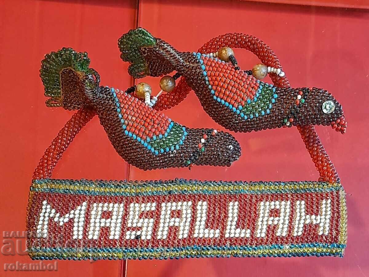 Αρχαίο κολιέ με χάντρες 19ου αιώνα