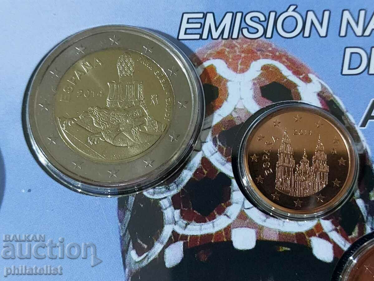 Spain 2014 bank euro set from 1 cent to 2 euros BU, 9 mon with price 60.00 BGN | € 30.68 Spain 2014 bank euro set from 1 cent to 2 euros BU, 9 mon with price 60.00 BGN | € 30.68