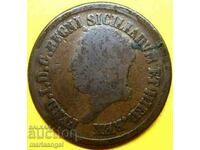Неапол 8 торнеси 1817 Италия Фердинанд 20,31г бронз