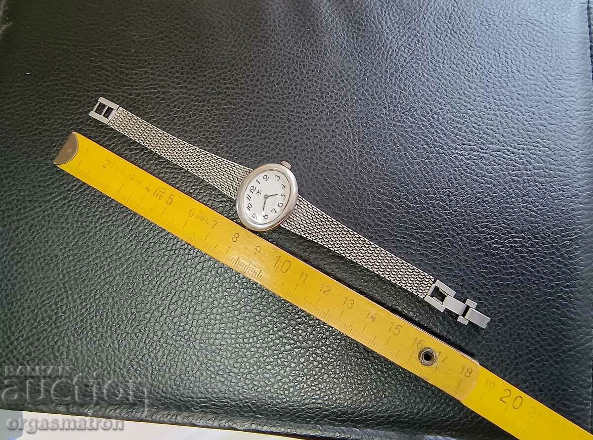 Silver Ladies Mechanical Watch Working - 7 Silver Ladies Mechanical Watch Working - 7