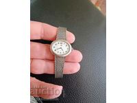 Ceas mecanic de dama argintiu functional