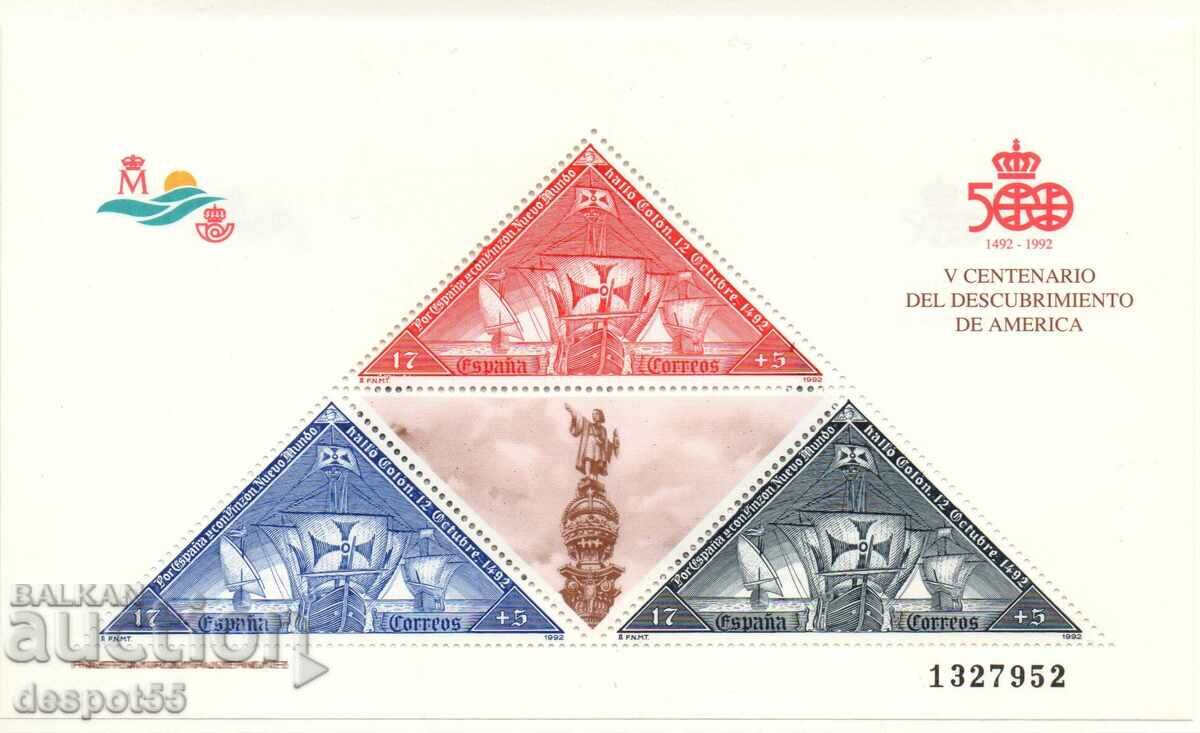 1992. Spain. 500th Anniversary of the Discovery of America. Block