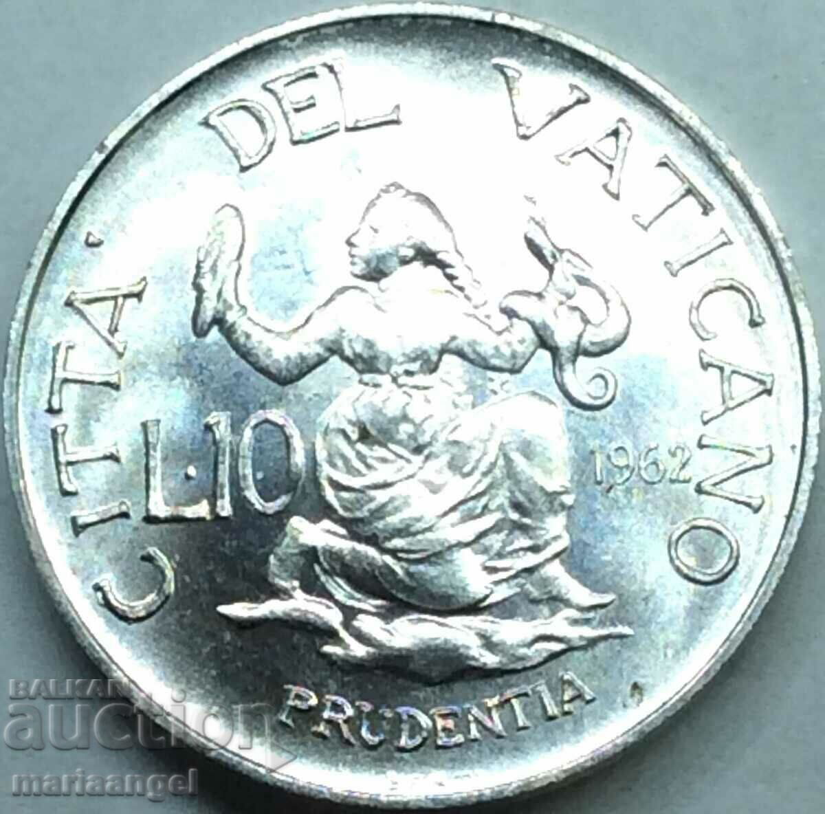10 lire 1962 Vatican