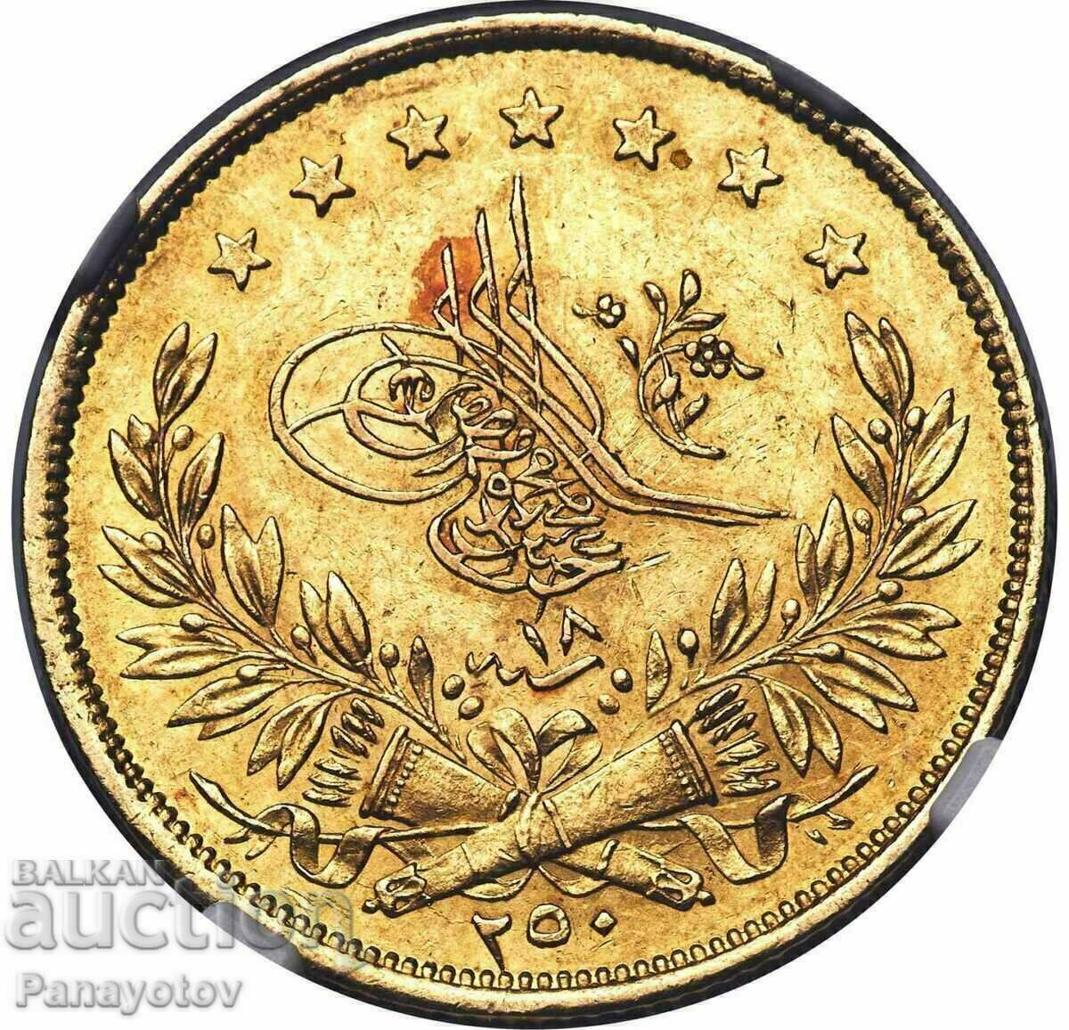 250 Kurush NGC PCGS AH 1255/18 Gold MS 61 ABDUL MEJID TURKEY - 6 250 Kurush NGC PCGS AH 1255/18 Gold MS 61 ABDUL MEJID TURKEY - 6