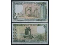 Lebanon Liban 250 Livres 1988 Pick 67 no 4