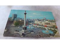 Carte poștală Londra Trafalgar Square 1970
