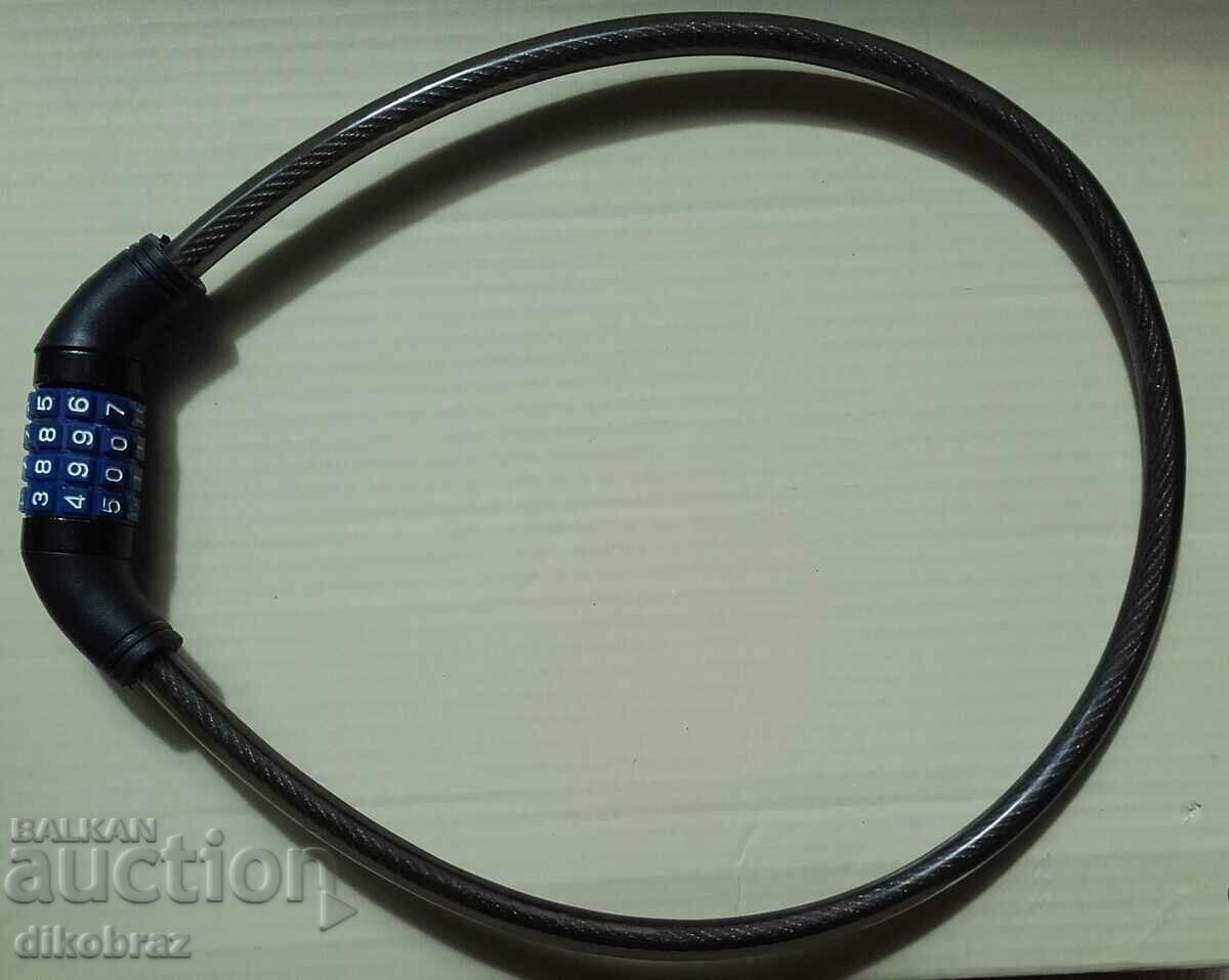 -Lacăt pentru bicicletă cu cod de 4 cifre care poate fi schimbat cu preț 15.00 BGN | € 7.67 -Lacăt pentru bicicletă cu cod de 4 cifre care poate fi schimbat cu preț 15.00 BGN | € 7.67