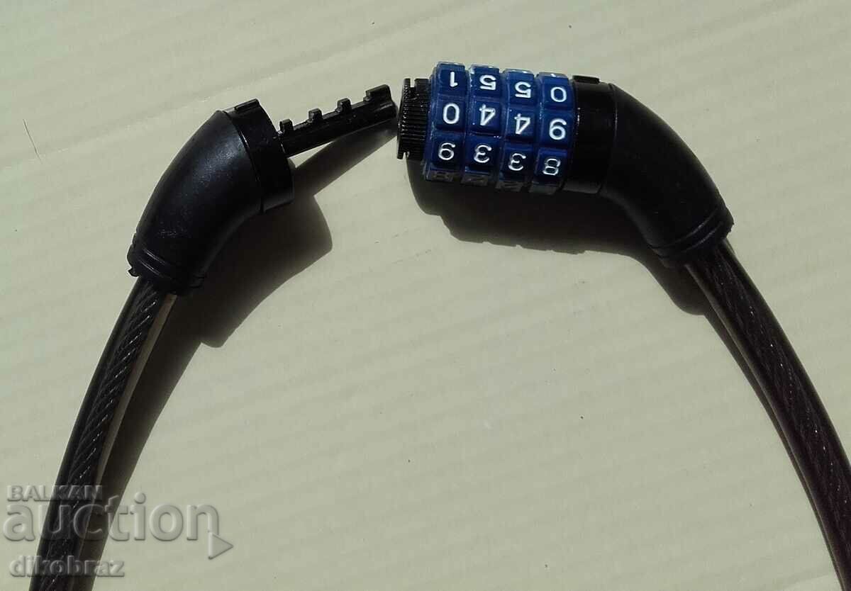 Licitație -Lacăt pentru bicicletă cu cod de 4 cifre care poate fi schimbat Licitație -Lacăt pentru bicicletă cu cod de 4 cifre care poate fi schimbat