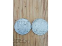 2 pieces of 10 francs-1939.