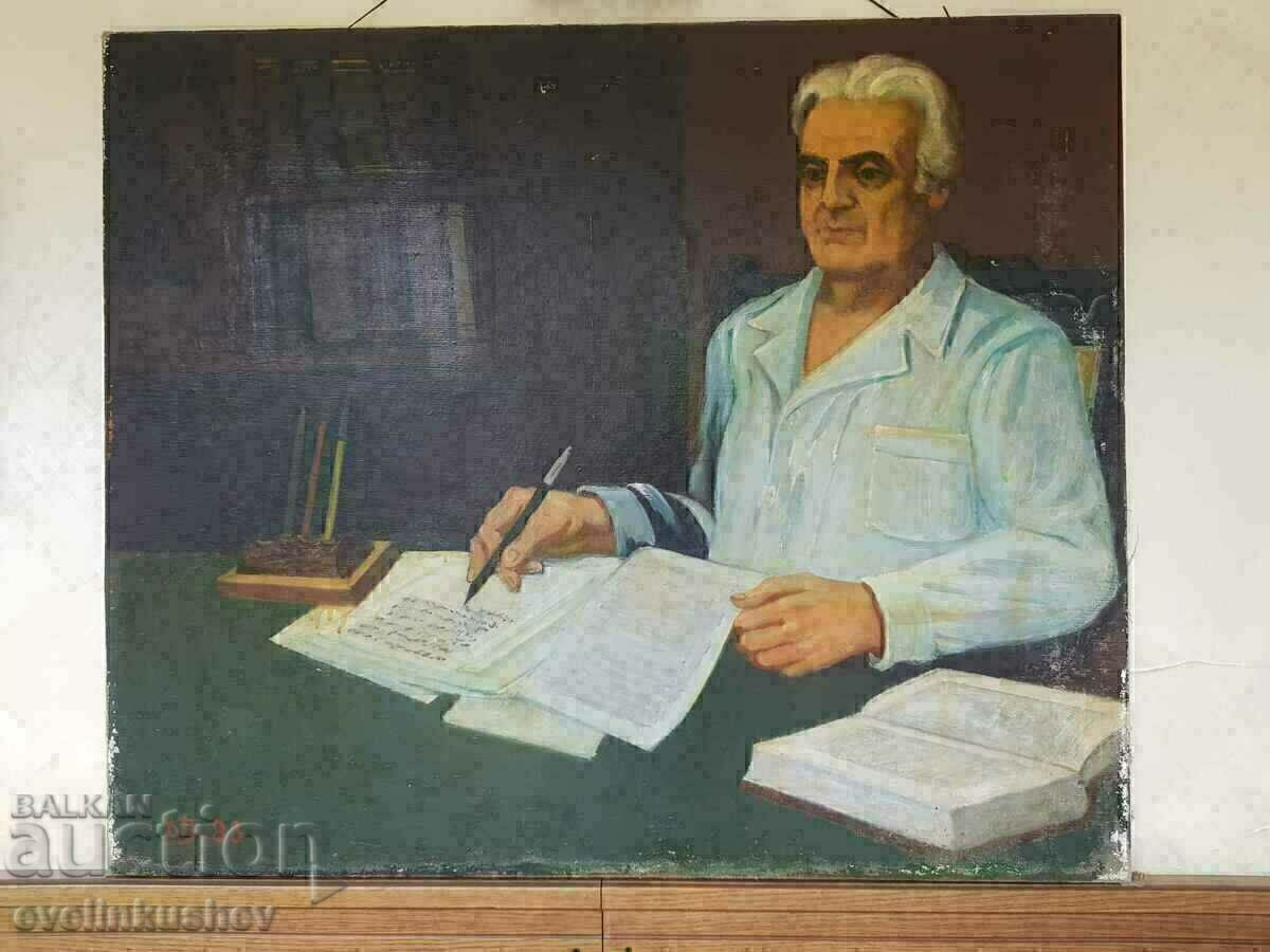 Pictură mare în ulei 120/100 cm 1988 - Dimitar Vulkanov cu preț 390.00 BGN | € 199.40