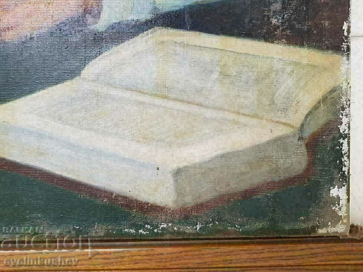 Pictură mare în ulei 120/100 cm 1988 - Dimitar Vulkanov - 5